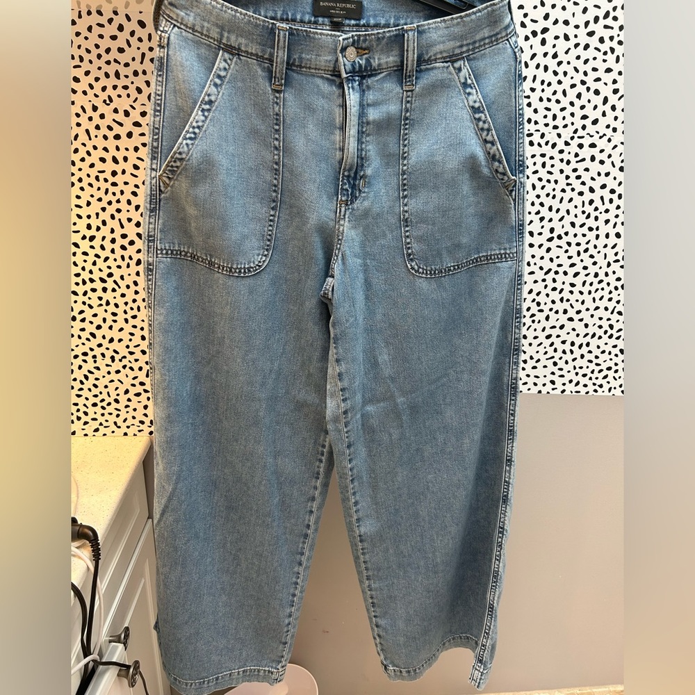 Wide leg banana republic jeans